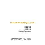 Case CX490D, CX500D Crawler Excavator Operators Manual