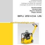 Wacker Neuson BPU 2540A US Vibratory Plate Parts Manual