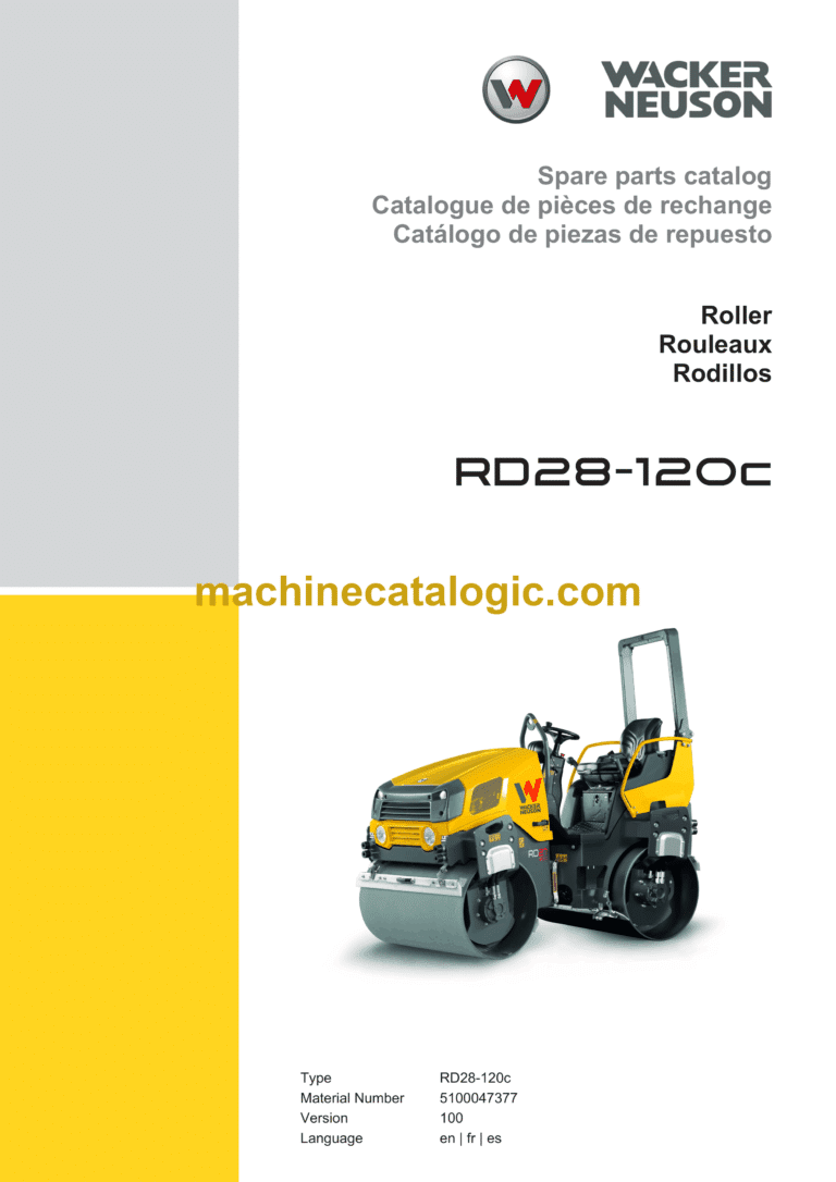 Wacker Neuson RD28-120c Roller Parts Manual