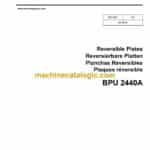 Wacker Neuson BPU 2440A Reversible Plates Parts Manual