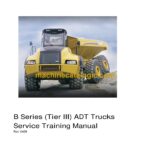 Case B Series Tier 3 Articulated Dump Trucks Service Training Manual