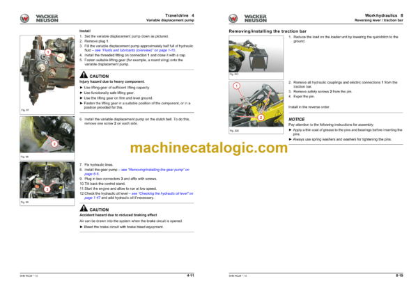Wacker Neuson WL28 Wheel Loader Service Manual - Image 4