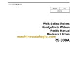 Wacker Neuson RS800A Walk-Behind Rollers Parts Manual