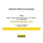 New Holland W80C HZ, ZB Tier 4 Compact Wheel Loader Service Parts Catalogue