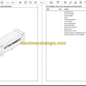 New Holland W80C HZ, ZB Tier 4 Compact Wheel Loader Service Parts Catalogue