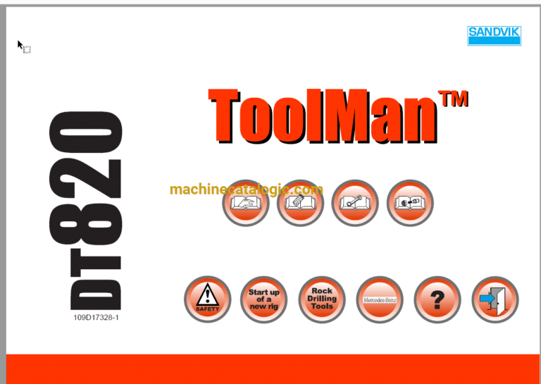 Sandvik DT820 Drilling Rig Full Documents (Service, Operator, Maintenance Manual and Parts Catalog) [109D17328]