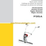 Wacker Neuson P35A Vibratory Screed Parts Manual