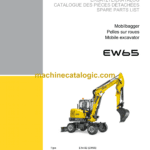Wacker Neuson EW65 Mobile Excavator Parts Manual