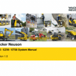 Wacker Neuson ET42, EZ50, ET58 Track Excavator System Manual