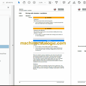 Wacker Neuson RC50, RC70 Compactor Instruction Manual