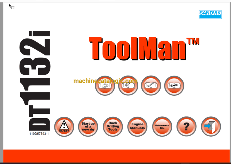 Sandvik DT1132i Drilling Rig Full Documents (Service, Operator, Maintenance Manual and Parts Catalog) [119D57393]