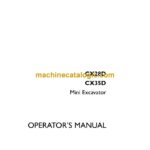 Case CX28D, CX35D Mini Excavator Operators Manual