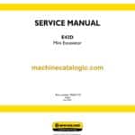 New Holland E42D Mini Excavator Service Manual