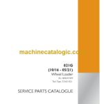 Case 821G Wheel Loader Service Parts Catalogue