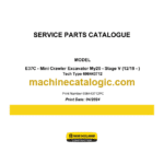 New Holland E37C Stage 5 Mini Crawler Excavator Service Parts Catalogue