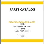 New Holland E35B Tier 4B Mini Crawler Excavator Parts Catalog