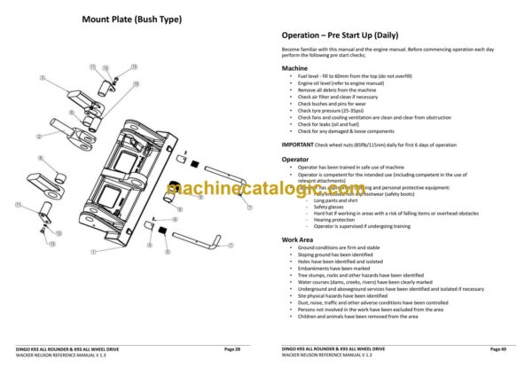 Wacker Neuson AWD All Rounder (Wheel & Track) Operation, Maintenance and Parts Manual - Image 4
