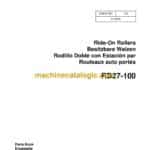 Wacker Neuson RD27-100 Ride-On Rollers Parts Manual