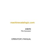 Case CX57C Mini Excavator Operators Manual (92038699)
