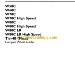 New Holland W50C, W60C, W70C, W70C High Speed, W80C, W80C High Speed, W80CLR, W80CLR High Speed Tier 4B Final Compact Wheel Loader Operators Manual