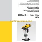 Wacker Neuson BS60-4As 11in US Vibratory Rammers Parts Manual
