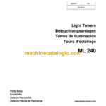 Wacker Neuson ML240 Light Tower Parts Manual