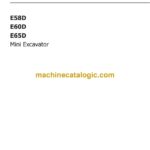 New Holland E58D, E60D, E65D Mini Excavator Operators Manual (91883473)