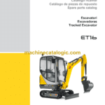 Wacker Neuson ET16 Crawler Excavator Parts Manual