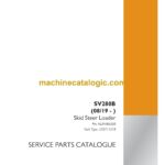 Case SV280B Skid Steer Loader Service Parts Catalogue