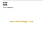 New Holland E28D, E35D Mini Excavator Operators Manual