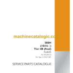 Case 588H Tier 4B Final Service Parts Catalogue