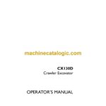 Case CX130D Crawler Excavator Operators Manual