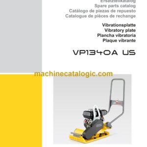 Wacker Neuson VP1340A US Vibratory Plate Parts Manual
