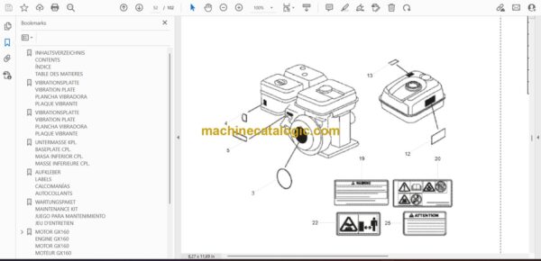 Wacker Neuson VP1340A US Vibratory Plate Parts Manual - Image 2