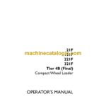 Case 21F, 121F, 221F, 321F Tier 4B Final Wheel Loader Operators Manual