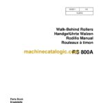 Wacker Neuson RS800A Walk-Behind Rollers Parts Manual