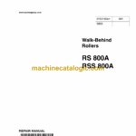 Wacker Neuson RS800A, RSS800A Walk-Behind Rollers Repair Manual