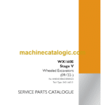 Case WX160E Stage 5 Wheeled Excavators Service Parts Catalogue