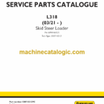 New Holland L318 Skid Steer Loader Service Parts Catalogue