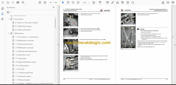 Wacker Neuson 8085T Telescopic Loader Repair Handbook - Image 2