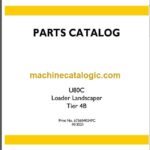 New Holland U80C Tier 4B Loade Landscaper Parts Catalog