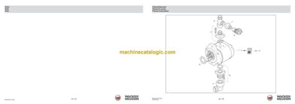 Wacker Neuson HPU8 Tracked Excavator Parts Manual - Image 3