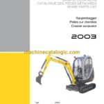 Wacker Neuson 2003 Crawler Excavator Parts Manual