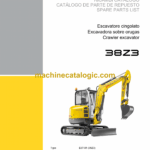 Wacker Neuson 38Z3 Crawler Excavator Parts Manual
