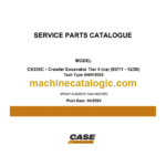 Case CX350C Tier 4 NA Crawler Excavator Service Parts Catalogue