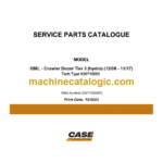 Case 650L Tier 3 Hydro Crawler Dozer Service Parts Catalogue
