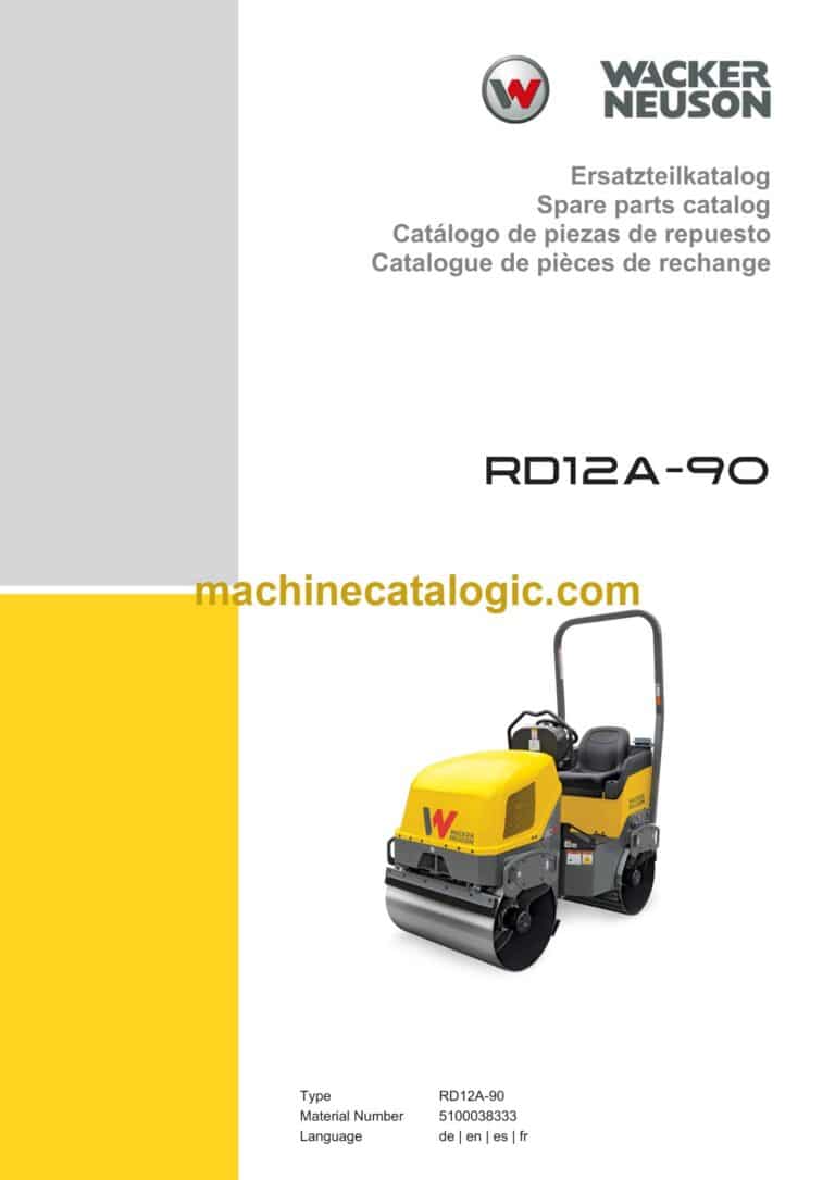 Wacker Neuson RD12A-90 Roller Parts Manual