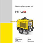 Wacker Neuson HPU8 Electri-hydraulic Power Unit Service Manual