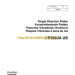 Wacker Neuson VP2050A US Single Direction Plates Parts Manual