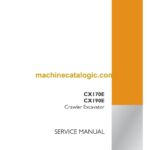 Case CX170E, CX190E Crawler Excavator Service Manual